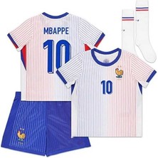 Feel Style Fransa 2024/25 Yeni Sezon Kylian Mbappe Çocuk Forması 3'lü Set