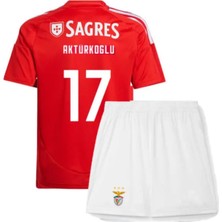 Feel Style Benfica 2024/25 Yeni Sezon Kerem Aktürkoğlu Çocuk Forması 4'lü Set (Red)