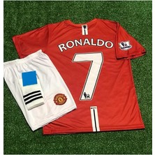 Feel Style Manchesterr/unitedd Moskova 2008 Sezonu Cristiano Ronaldo Çocuk Forması 3'lü Set (Red)