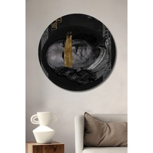 Teona Ahşap Benjamin Franklin Para Tasarımı Ahşap Mdf Dekoratif Tablo Yuvarlak Tablo