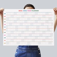 Bi'aldım 2025-2026 Akademik Yıl Takvimi | Eylül Başlangıçlı Yıllık Planlayıcı Duvar Takvimi | Renkli Takvim | Okul ve Ofis Için Büyük Boy Takvim