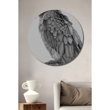 Teona Ahşap Papağan Dekoratif Ahşap Mdf Ev/işyeri Duvar Tablo Yuvarlak Ev/işyeri Duvar Tablo