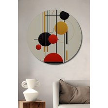 Teona Ahşap Geometrik Soyut Sanat Dekoratif Ahşap Mdf Ev/işyeri Duvar Tablo Yuvarlak Ev/işyeri Duvar Tablo