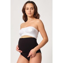 Kapsulavm Siyah Mı Emay 2825 Cotton Hamile Karın Destekleyici Slip Korse