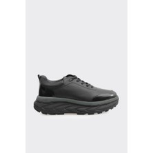 Derinet Hakiki Deri Yüksek Taban Erkek Sneaker