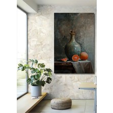 Teona Ahşap Narin Vazoda Turunçgiller Ahşap Mdf Dekoratif Işyeri Duvar Tablo Dikdörtgen Işyeri Duvar Tablo