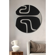 Teona Ahşap Soyut Sanat Modern Ahşap Mdf Dekoratif Ev/işyeri Duvar Tablo Yuvarlak Ev/işyeri Duvar Tablo