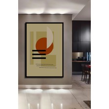 Teona Ahşap Çerçeve Görünümlü Soyut Geometrik Dekoratif Ahşap Mdf Ev Duvar Tablo Dikdörtgen Ev Duvar Tablo