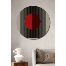 Teona Ahşap Bauhaus 1923 Modern Sanat Ahşap Mdf Dekoratif Ev/işyeri Duvar Tablo Yuvarlak Ev/işyeri Duvar Tablo