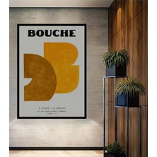 Teona Ahşap Çerçeve Görünümlü Soyut Sanat Sarı Ahşap Mdf Dekoratif Ev Duvar Tablo Dikdörtgen Ev Duvar Tablo