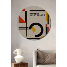 Teona Ahşap Bauhaus Tarzı Dekoratif Ahşap Mdf Ev/işyeri Duvar Tablo Yuvarlak Ev/işyeri Duvar Tablo