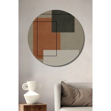 Teona Ahşap Geometrik Şekiller Dekoratif Ahşap Mdf Ev/işyeri Duvar Tablo Yuvarlak Ev/işyeri Duvar Tablo