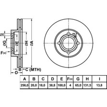 MGA 50215 Fren Diski On 6N0615301D (2 Adet Fiyatıdır)