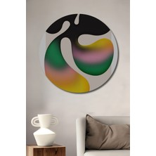 Teona Ahşap Soyut Sanat Dekoratif Ahşap Mdf Ev/işyeri Duvar Tablo Yuvarlak Ev/işyeri Duvar Tablo