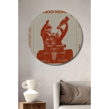 Teona Ahşap Lando Norris Dekoratif Ahşap Mdf Ev/işyeri Duvar Tablo Yuvarlak Ev/işyeri Duvar Tablo