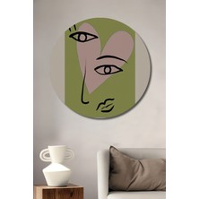 Teona Ahşap Picasso The Ladies Of Avignon Dekoratif Ahşap Mdf Tablo Yuvarlak Tablo