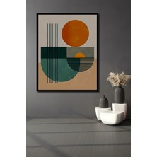 Teona Ahşap Çerçeve Görünümlü Modern Soyut Ahşap Mdf Dekoratif Ev Duvar Tablo Dikdörtgen Ev Duvar Tablo