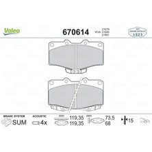 Valeo 670614 On Fren Balatasi 0446535020 0446535031 0446535040