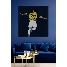 Teona Ahşap Alex De Souza Sarı Lacivert Takım Ahşap Mdf Dekoratif Ev/işyeri Duvar Tablo Dikdörtgen Ev/işyeri