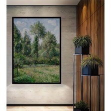 Teona Ahşap Çerçeve Görünümlü Doğa Manzaralı Dekoratif Ahşap Mdf Ev Duvar Tablo Dikdörtgen Ev Duvar Tablo