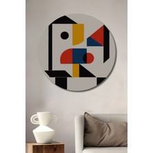 Teona Ahşap Soyut Sanat Dekoratif Ahşap Mdf Ev/işyeri Duvar Tablo Yuvarlak Ev/işyeri Duvar Tablo