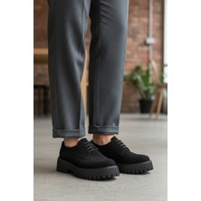 Ayakmod Siyah Süet Kadın Günlük Ayakkabı 572451 Z