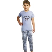 Kapsulavm Baskılı Erkek Çocuk Pijama Takımı 7321
