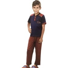 Kapsulavm Berrak Erkek Çocuk Kısa Kollu Pijama Takım 361