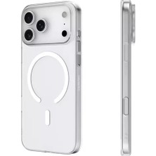 Tkgz İphone 17 Pro Uyumlu Kılıf M-Safe Şarj Özellikli Arka Kapak Kapak Şeffaf