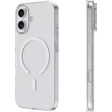 Tkgz İphone 17 Uyumlu Kılıf M-Safe Şarj Özellikli Arka Kapak Kapak Şeffaf