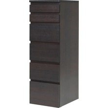 IKEA Malm 6 Çekmeceli Şifonyer Venge 40 x 123 Cm Aynalı