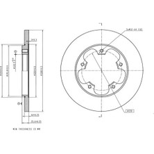 MGA 50516 Arka Fren Diski BK312A315AB (2 Adet Fiyatıdır)