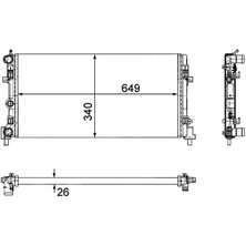 Mahle CR1096000P Motor Radyatoru 6R0121253 6R0121253N