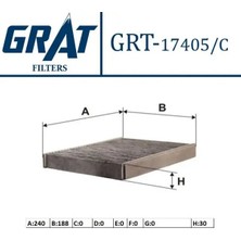 Grat 17405C Polen Filtresi (Karbonlu) 2S6H19G244AA
