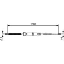 Bosch 1987477806 Arka El Fren Teli 6Q0609721D 6Q0609721J 6Q0609721N