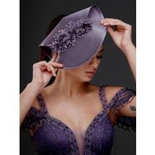 Magic Tiara Çiçek ve Boncuk Detaylı Zarif Kadın Davet Kepi – Özel Gün, Nikah ve Nişan Şapkası