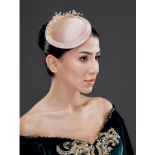 Magic Tiara Inci ve Kristal Detaylı Zarif Nikah, Nişan, Davet Kepi