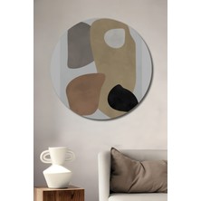 Teona Ahşap Soyut Ahşap Mdf Dekoratif Ev/işyeri Duvar Tablo Yuvarlak Ev/işyeri Duvar Tablo