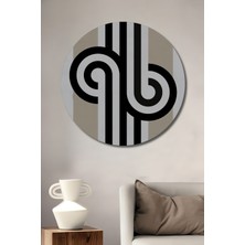 Teona Ahşap Art Deco Soyut Dekoratif Ahşap Mdf Ev/işyeri Duvar Tablo Yuvarlak Ev/işyeri Duvar Tablo
