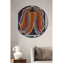 Teona Ahşap Yayoi Kusama Balkabağı Ahşap Mdf Dekoratif Ev/işyeri Duvar Tablo Yuvarlak Ev/işyeri Duvar Tablo