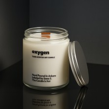 Basement : Oxygen : Cam Kavanozda Kokulu %100 Soya Mum (Limon, Bergamot, Iris Çiçeği, Ylang Ylang)