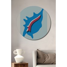 Teona Ahşap Maui Hana Kıyısı Ahşap Mdf Dekoratif Ev/işyeri Duvar Tablo Yuvarlak Ev/işyeri Duvar Tablo