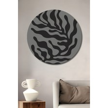 Teona Ahşap Soyut Dalgalar Ahşap Mdf Dekoratif Ev/işyeri Duvar Tablo Yuvarlak Ev/işyeri Duvar Tablo