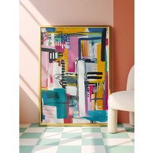 Fuart.Co Soyut Sokaklar Dijital Baskı Poster (Çerçevesiz) SOFU