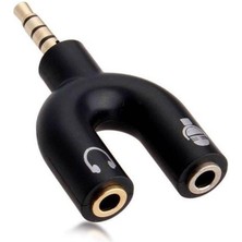 Powermaster 3.5 mm Stereo Erkek To Kulaklık + Hoparlör Dişi Çoklayıcı Jack PM-4318