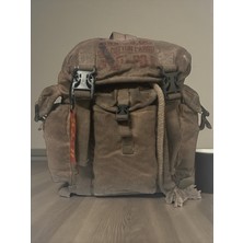 Old Cotton Cargo Kaliteli Tek Gözlü Vintage Disayn Unisex Sırt Günlük Okul Gezi Kamp Trekking Çantası Kc Ahtapot Bag