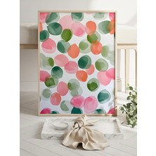 Fuart.Co Renkli Damlalar Dijital Baskı Poster (Çerçevesiz) SOFU