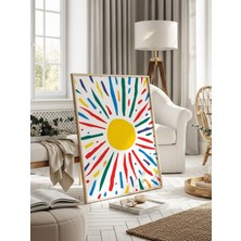 Fuart.Co Güneşin Kalbi Dijital Baskı Poster (Çerçevesiz) SOFU