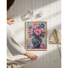 Fuart.Co Mavi Vazo Dijital Baskı Poster (Çerçevesiz) SOFU