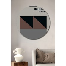 Teona Ahşap Bauhaus Modern Tasarım Dekoratif Ahşap Mdf Ev/işyeri Duvar Tablo Yuvarlak Ev/işyeri Duvar Tablo